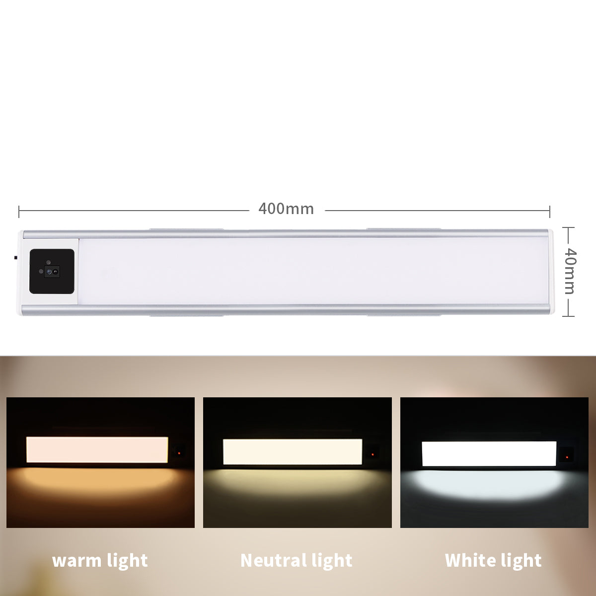 Motion Sensor LED Bar: USB Rechargeable Night Light