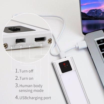 Motion Sensor LED Bar: USB Rechargeable Night Light